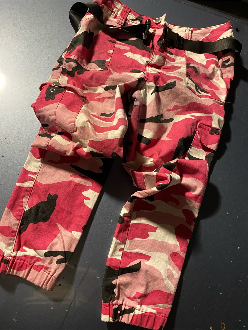 VIP Pink Camo Cargo Joggers